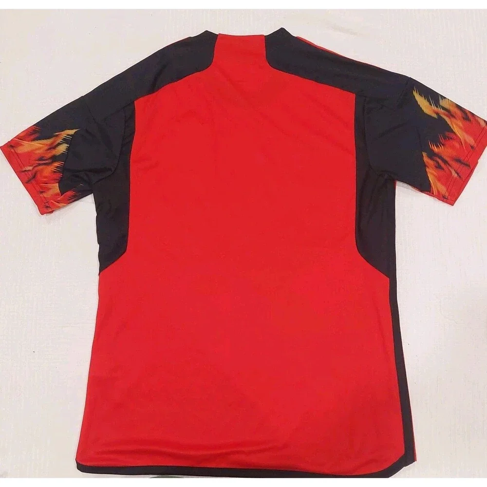 Adidas Belgium 2022 WORLD CUP Home Soccer Jersey Men’s L Aeroready Red Black